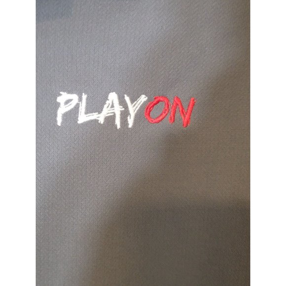 Nike Dri-Fit Polo Shirt‎ Size XXL Play On Graphics Embroidered Gray - Picture 5 of 6